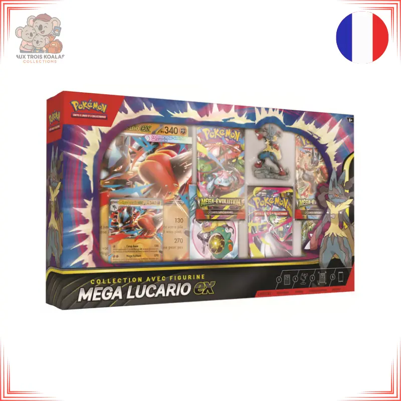 Pokémon : Collection avec Figurine Méga-Lucario-ex (1 Carte Promo